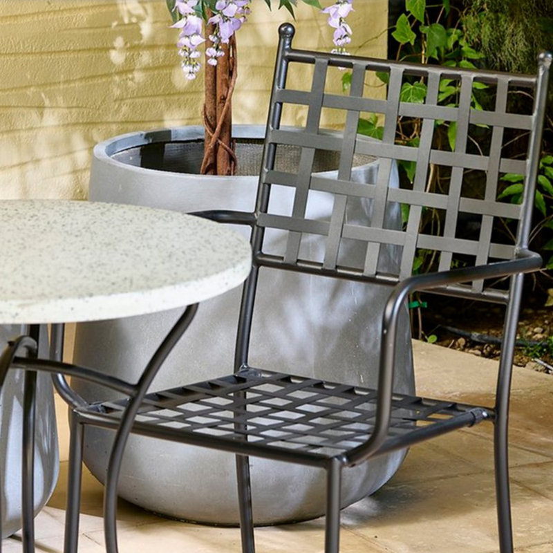 Tashania Stacking Patio Dining Armchair