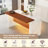 Modern Kitchen Island with LED Lights, Marble-Look Surface, and Grille Design for Stylish and Functional Dining and Living Spaces-192978115