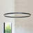 Stockham 1-Light Chandelier Round Circle LED Kitchen Island Pendant Remote Dimming-88581880-88581879