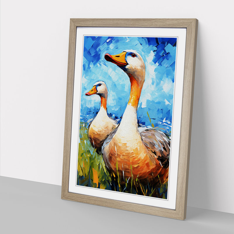 Goose Expressionism - Framed Print