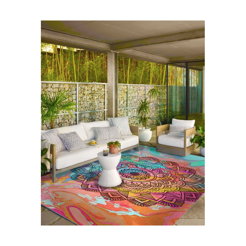 Tapis rose lavable à la machine, Sous-tapis rectangulaire 2 pi 6 po x 4 pi 11 po