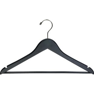 1pc Wooden Hangers - Non-Slip Wood Clothes Hanger For Suits, Pants, Jackets  - Heavy Duty Clothing Hanger Set - Coat Hangers For Closet - Natural