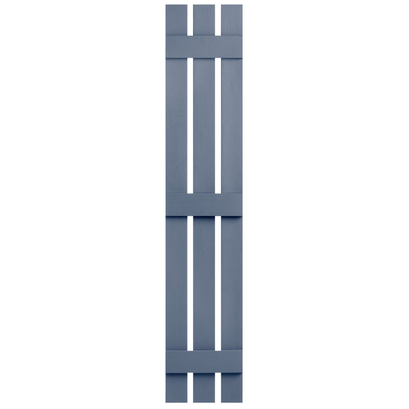Royal Blue Vinyl Board and Batten Shutters Set of 2