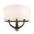 Patchwork 2-Light Wall Sconce - Black/Satin Brass