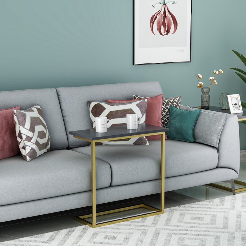 Gardnerville Sled End Table, Gold