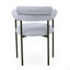 Chaise de salle à manger rembourrée avec pieds en métal (ensemble de 2)-1551865244