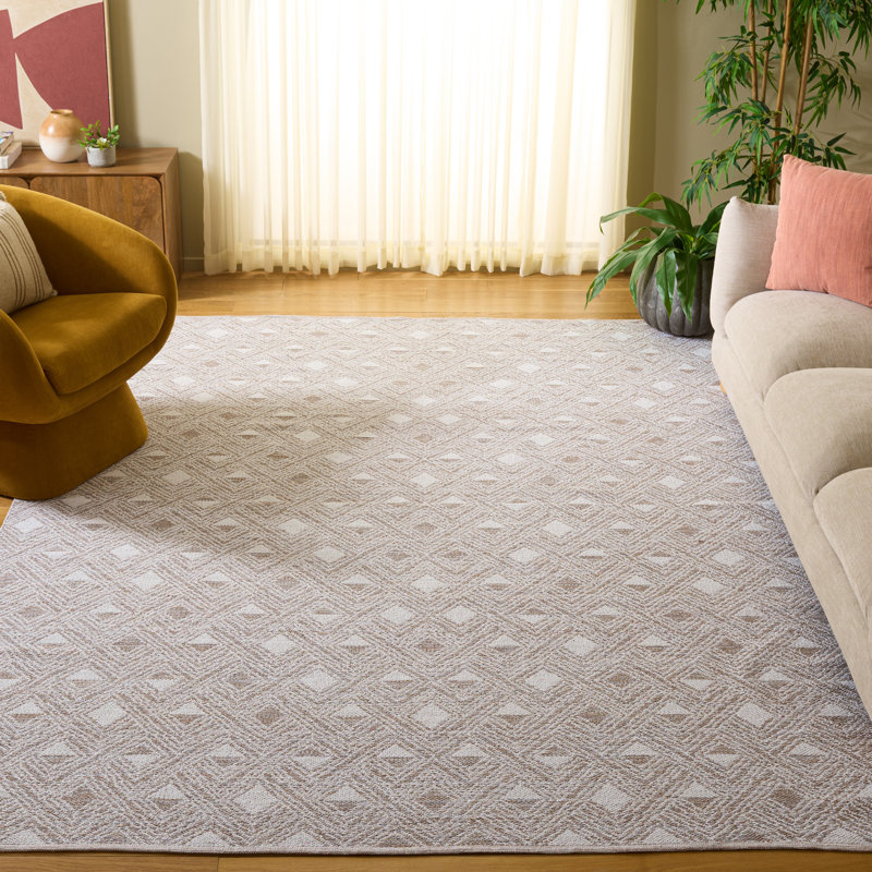 Pasha Hand Woven Performance Geometric Rug, Rectangle 8' x 10'