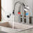 Bridge Kitchen Faucet Pull Down Sprayer Spot Free Stainless Steel Commercial Grade​