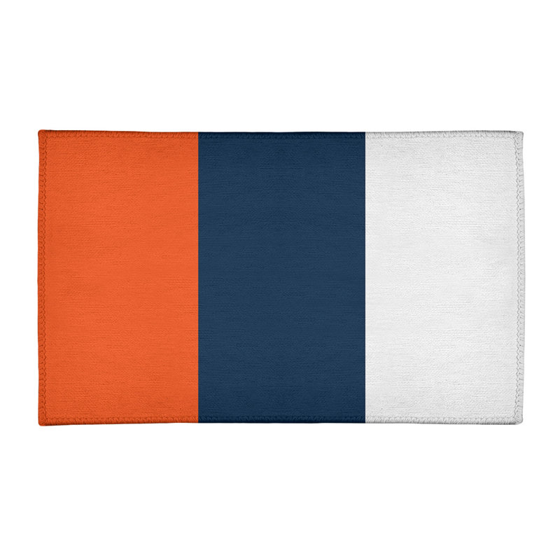 Tapis de salle de football à rayures en poly-, Rectangle 4 pi x 6 pi