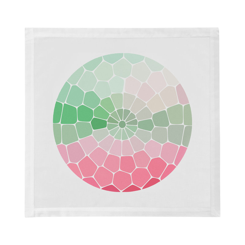 Mosaico Cotton Sateen Dinner Napkins, Palm Beach