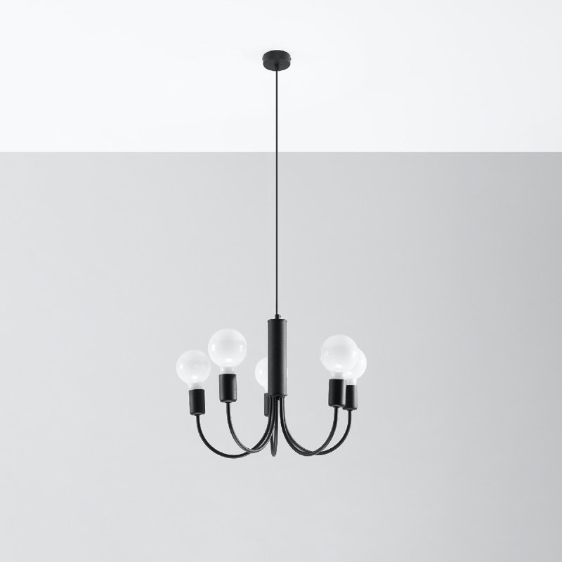 Clairton 5 - Light Candle Style Chandelier