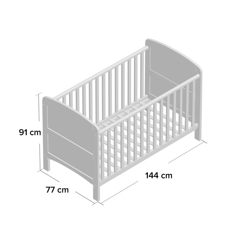 Grace Cot Bed, White