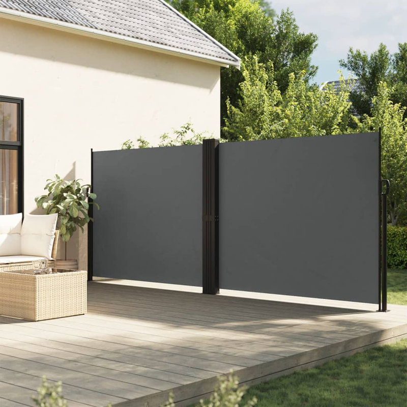 Auvent latéral rétractable Vidaxl anthracite, H 70,9 po x l 236,2 po, Anthracite
