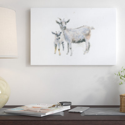 «Goat and Kid», impression sur toile tendue