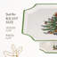Spode Christmas Tree Footed Square Cake Plate - 6.5 Inch