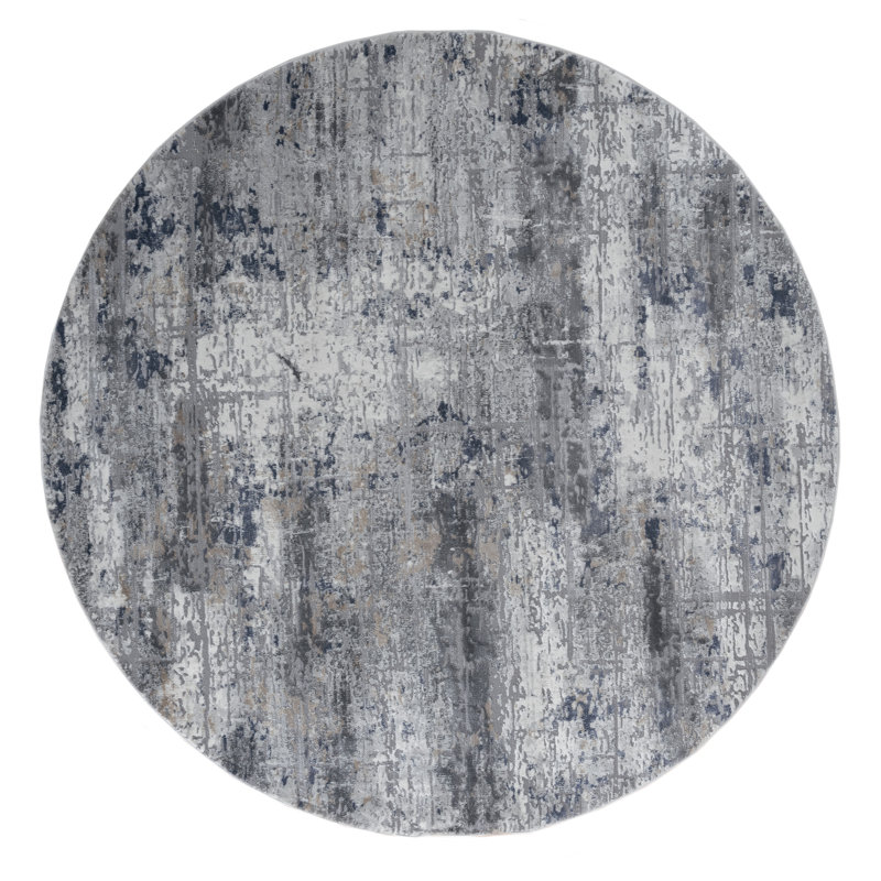 Emmeline Abstract Indoor Rug, Round 7'10"