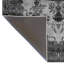 Tapis décoratif à motif traditionnel noir et gris-826868609