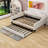 Chanai Full Size Upholstered Tufted Daybed with Twin Size Trundle