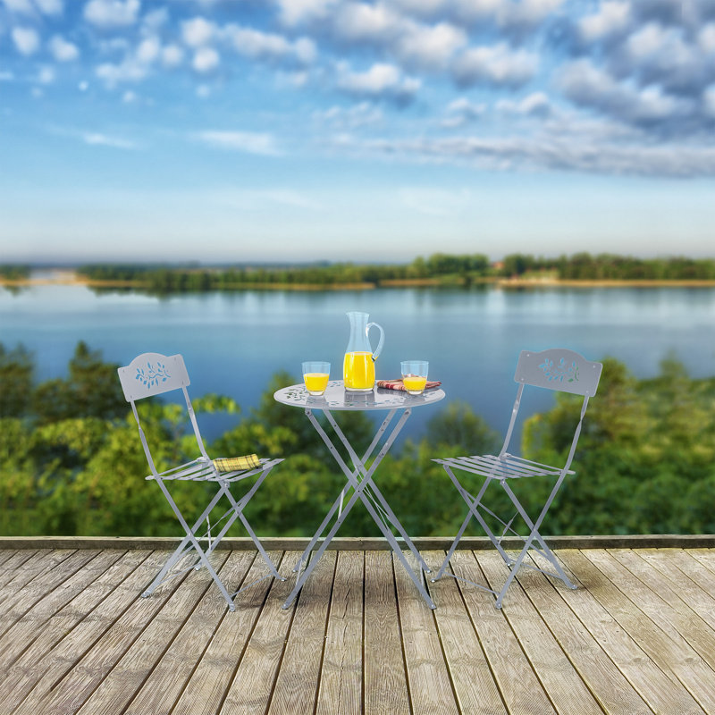 2 Seater Bistro Set, Grey