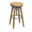 Yessenia Swivel Adjustable Height Counter Stool with Metal Frame