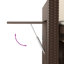 Banc de patio inclinable avec coussins Vidaxl-99049284
