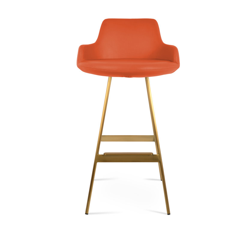 Dervish Balat Stool, Counter Stool (24.5" Seat Height), Brass
