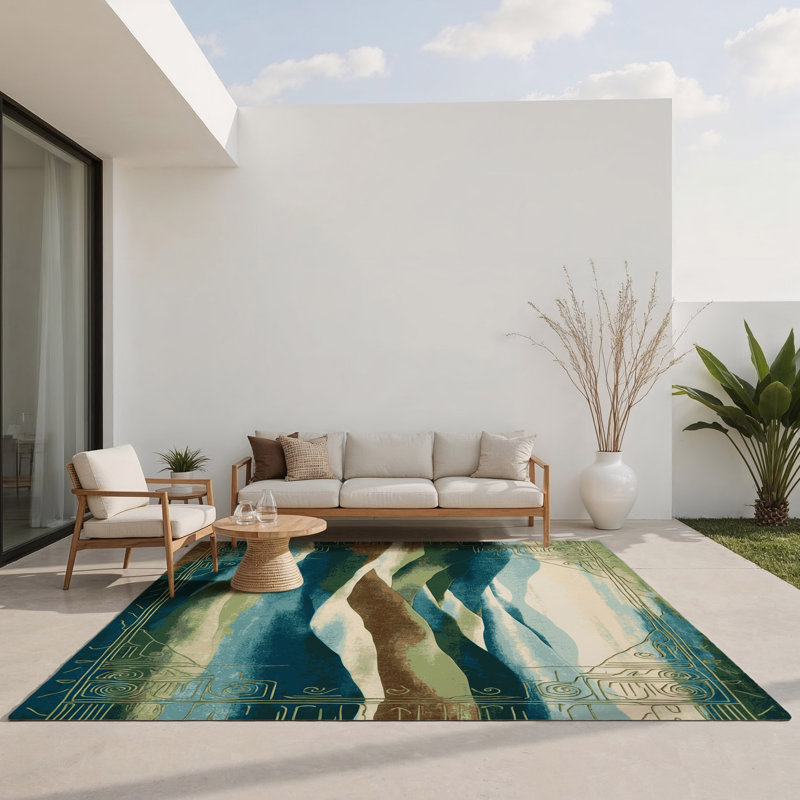 Tapis intérieur et extérieur Stellar, Rectangle 1 pi 6 po x 2 pi 6 po