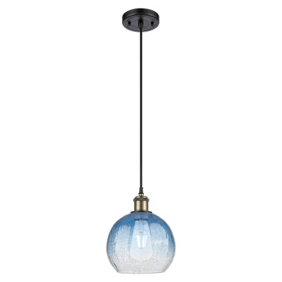 Mini luminaire suspendu à cordon 1 lumière 8 po Ballston - Brookhaven Globe