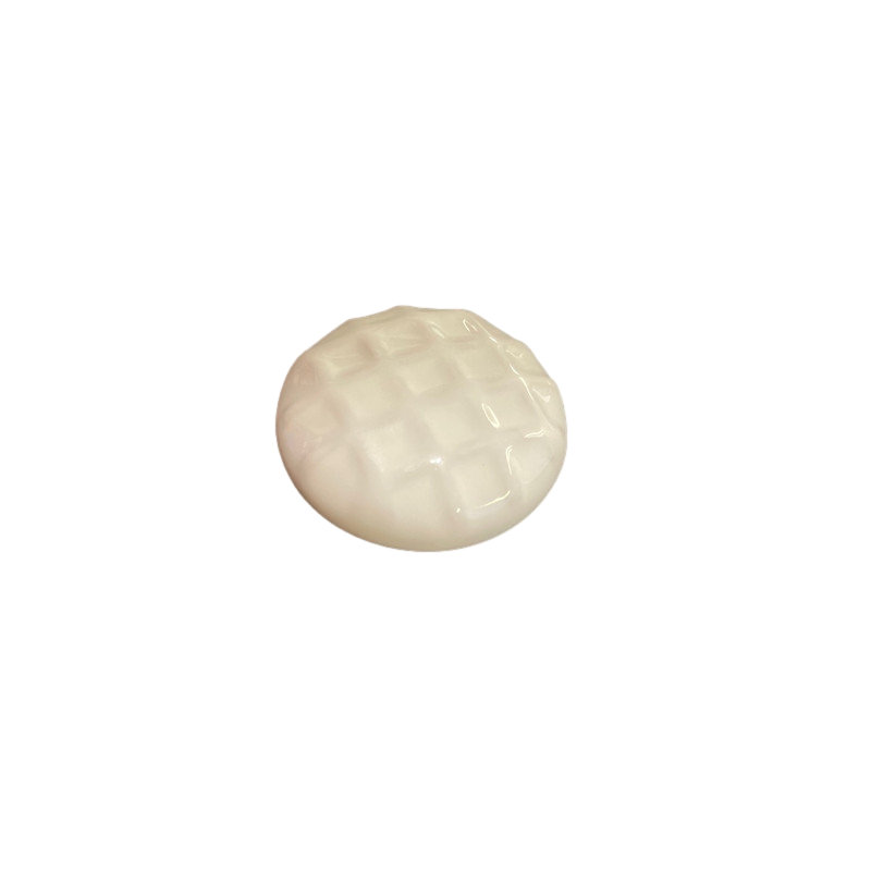 (5 Pack) 1-1/2 inch Exclusive Colonial Knob Embossed White