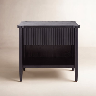 1-Drawer Reeded Nightstand