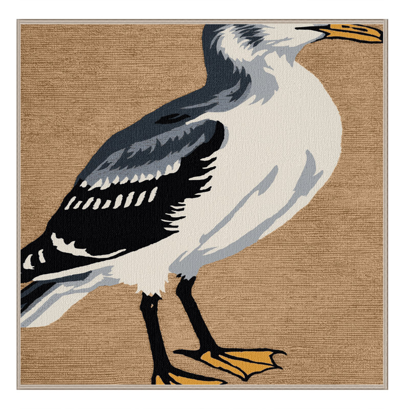  Tapis lavable à pattes noires Kittiwake, Carré 3 pi