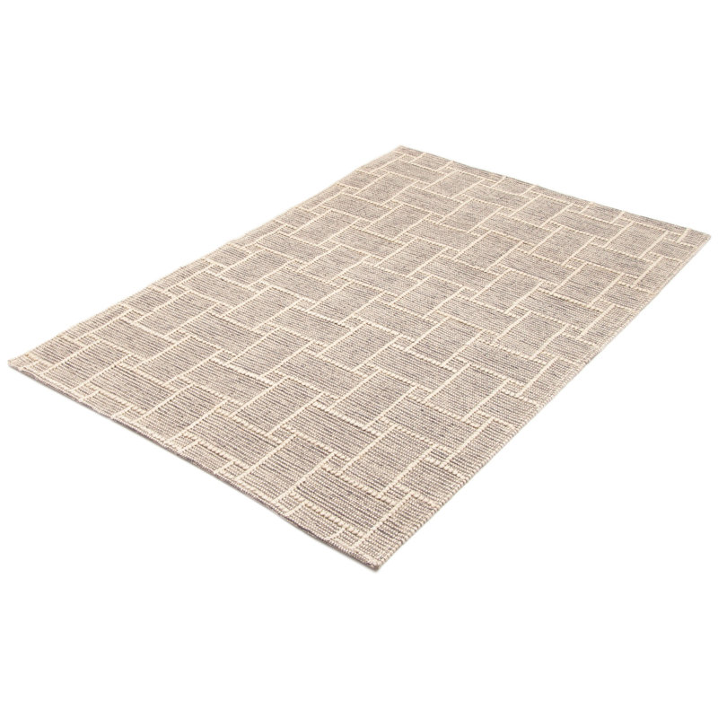 Tapis gris nouvel âge en laine 5 pi x 7 pi 9 po Iagulli