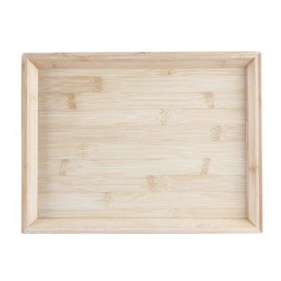 Argon Tableware Porcelain Bamboo Stainless Steel Tray Serving Dish