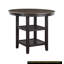 Table de hauteur comptoir 1Pc avec 2X présentoirs de mobilier de style transitionnel