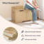 Banc de rangement en bois manufacturé Beverlyann