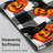 Halloween Fleece Throw Blanket with Checkered Pattern