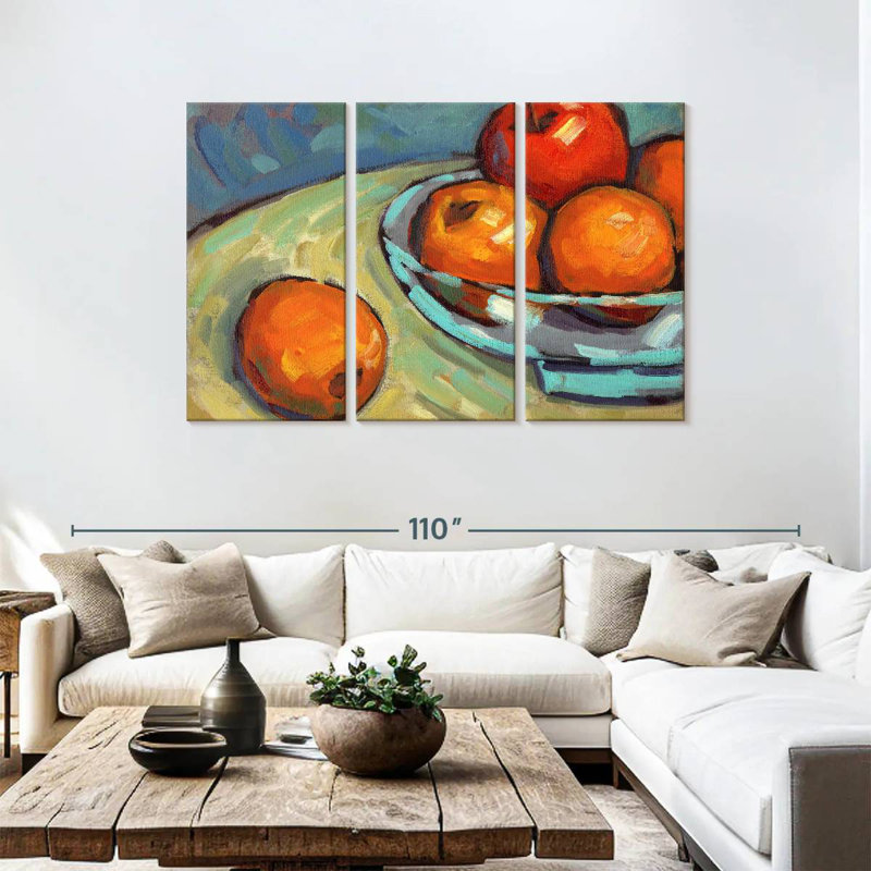 Yarlin bol de fruits nature morte I, H 48 po x l 74 po