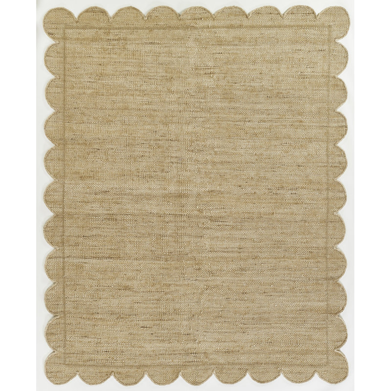 Tapis en jute tissé à la main Ayda Dakeria, Rectangle de 5 pi x 8 pi