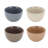 Gibson Home 4 Piece 4" Stoneware Bowl Set in Assorted Colors