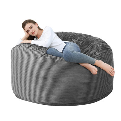 Housse de fauteuil à billes lavable pour fauteuil rond