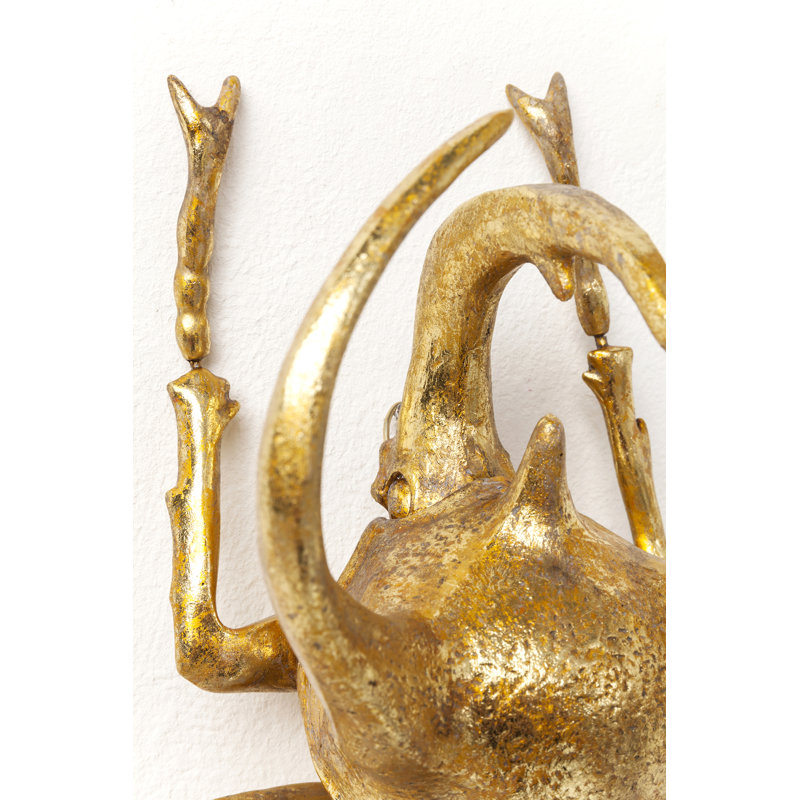 Wall Decoration Atlas Beetle, Gold
