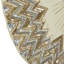 Handmade Christmas Tree Skirt - Hand Beaded Metallic Starburst on French Vanilla Silk-1681687736