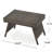 All-Weather Folding Table - Brown, Fits Outdoor Spaces, 16.32 In D X 23.35 W 15.75 H Patio Snack Foldable, Furniture Complement,