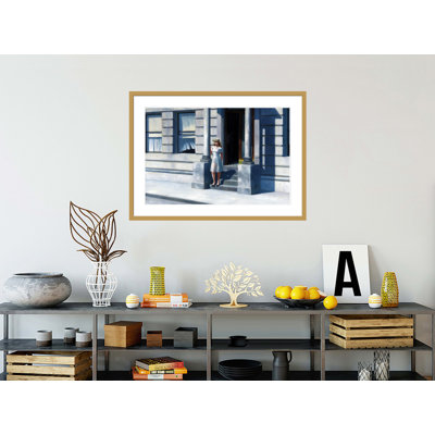 «Summertime» par Edward Hopper, impression giclée sur cadre
