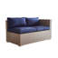 Ensemble de conversation modulaire en rotin de quatre articles avec coussins Alvin-578267089