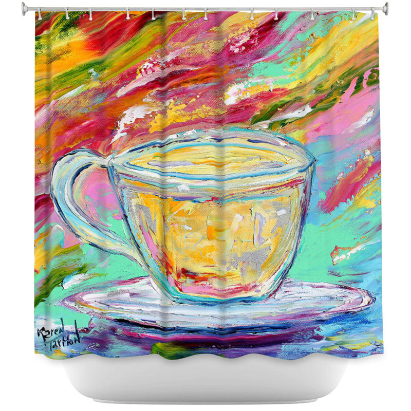 Rideau de douche simple camomille tea