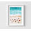 Reproduction d'art bord de mer encadrée du Maine, impression de peinture bord de mer, art extérieur grand décor de plage, art mural surdimensionné de plage tropicale