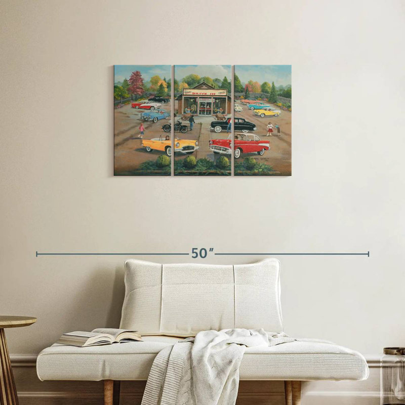 Mehar 50's Drive In, 20" H x 33" W