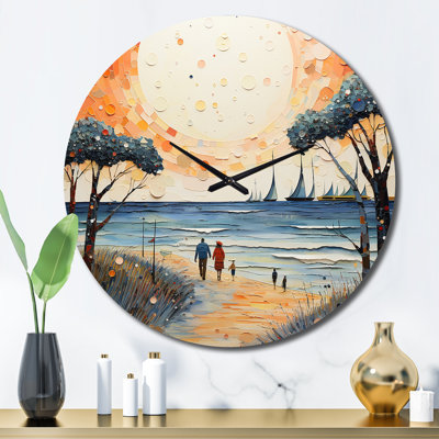 Horloge murale plage