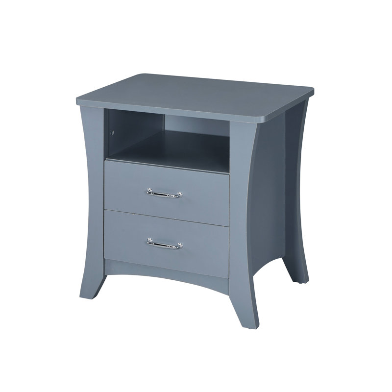 Gray Finish Accent Table